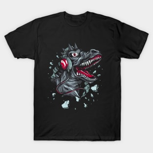 Dino Break with Headphone T-Shirt